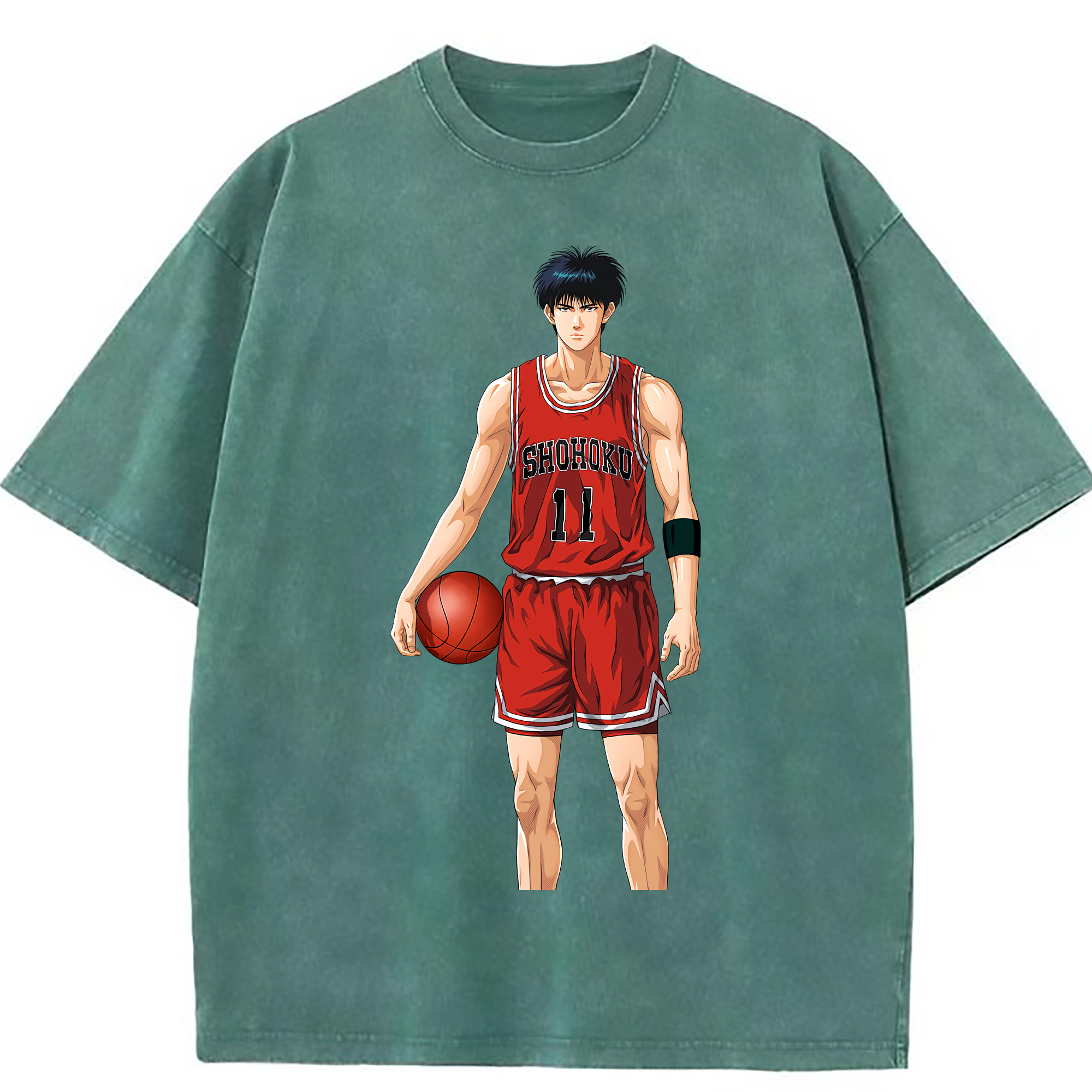 （画像用） SLAM DUNK／スラムダンク 綿100% ヴィンテージ風 半袖Tシャツ（フロントプリント）